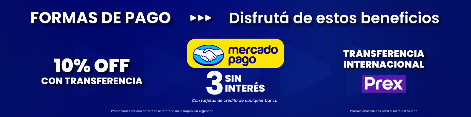 BANNER Desktop Formas de pago